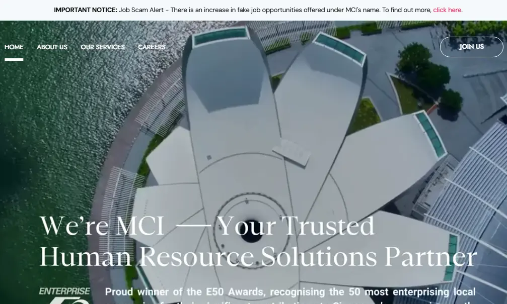 MCI Career Services Pte Ltd scam