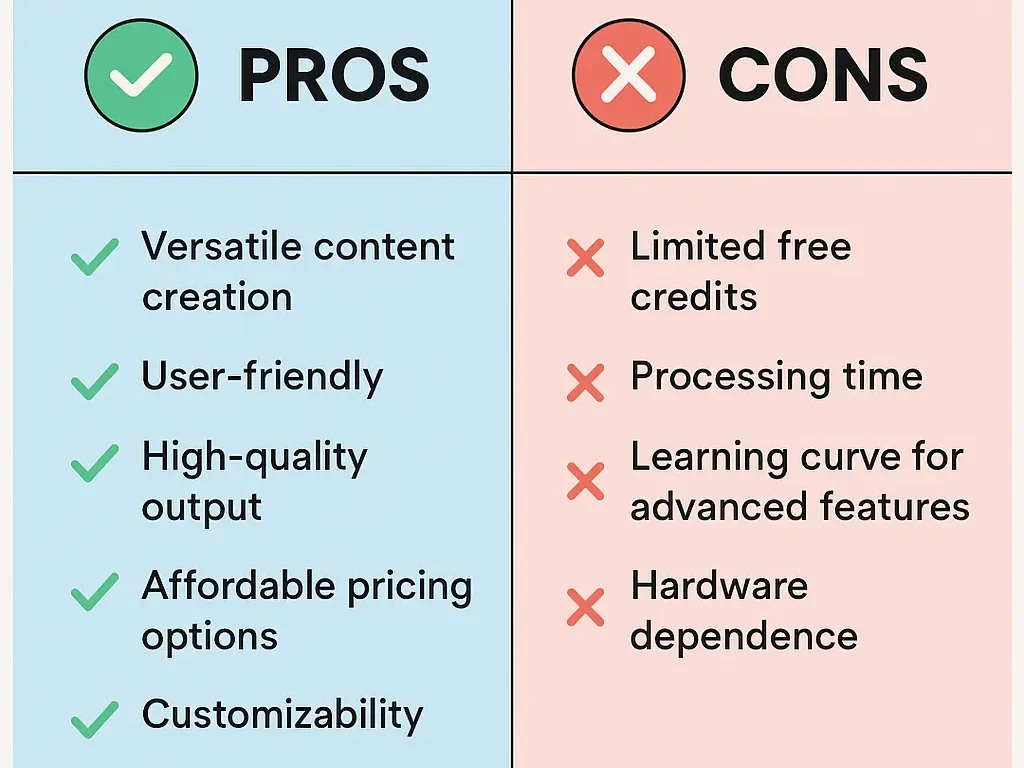 Pros and Cons of LensGo AI
