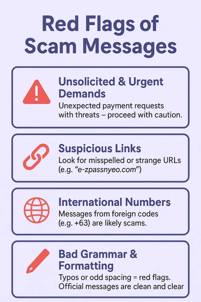 Red Flags of Scam Messages