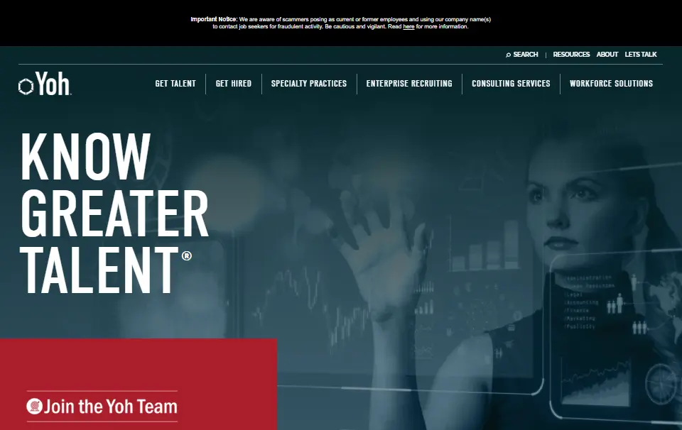 Yoh Recruitment scam